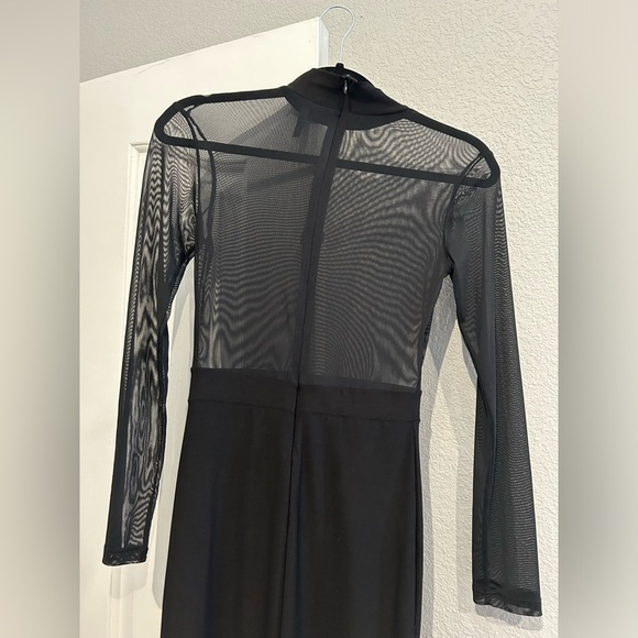 GoJane Black Dress with Mesh Top - Picture 4 of 7